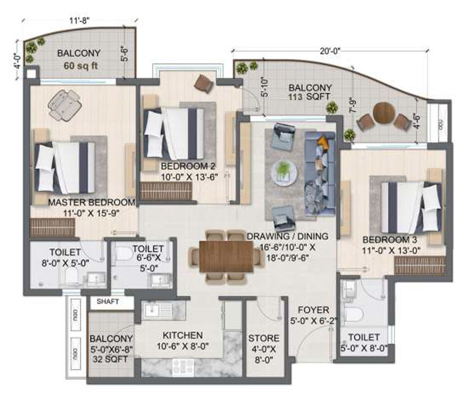 Jashn Elevate Lucknow Floor plan